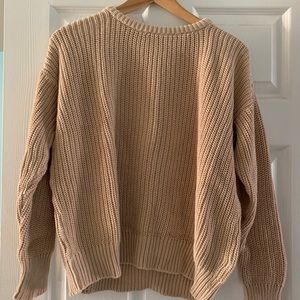 American Apparel beige fisherman’s sweater